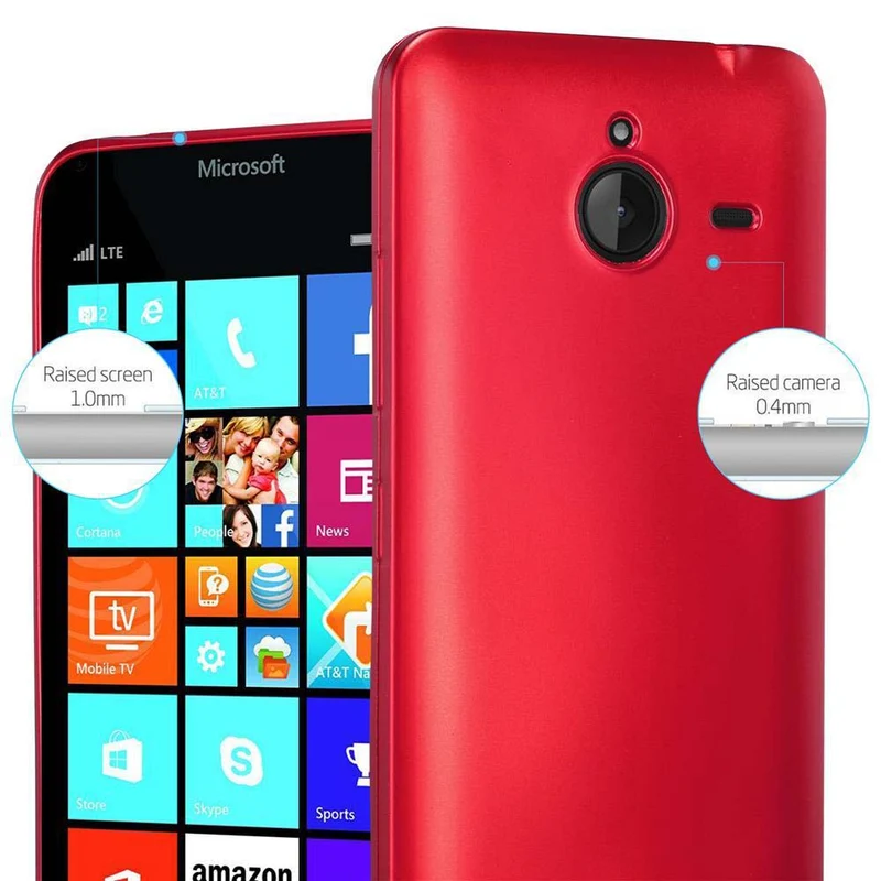 Cadorabo Hülle kompatibel mit Nokia Lumia 640 XL Schutzhülle aus flexiblem TPU Silikon