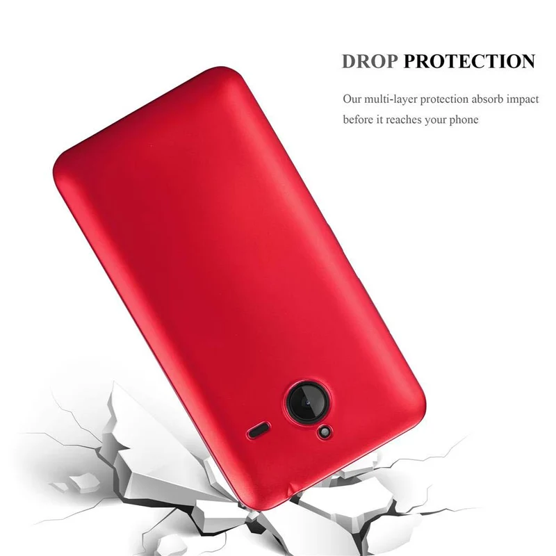 Cadorabo Hülle kompatibel mit Nokia Lumia 640 XL Schutzhülle aus flexiblem TPU Silikon