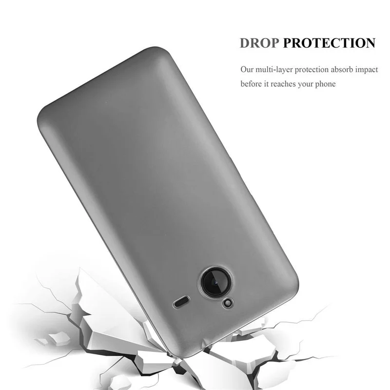 Cadorabo Hülle kompatibel mit Nokia Lumia 640 XL Schutzhülle aus flexiblem TPU Silikon