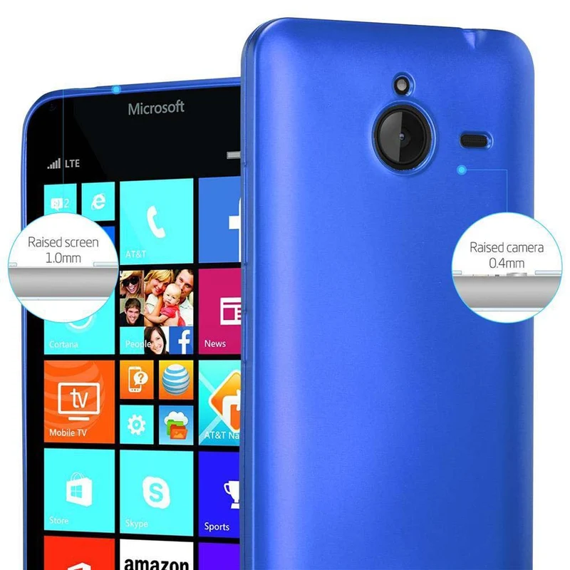 Cadorabo Hülle kompatibel mit Nokia Lumia 640 XL Schutzhülle aus flexiblem TPU Silikon