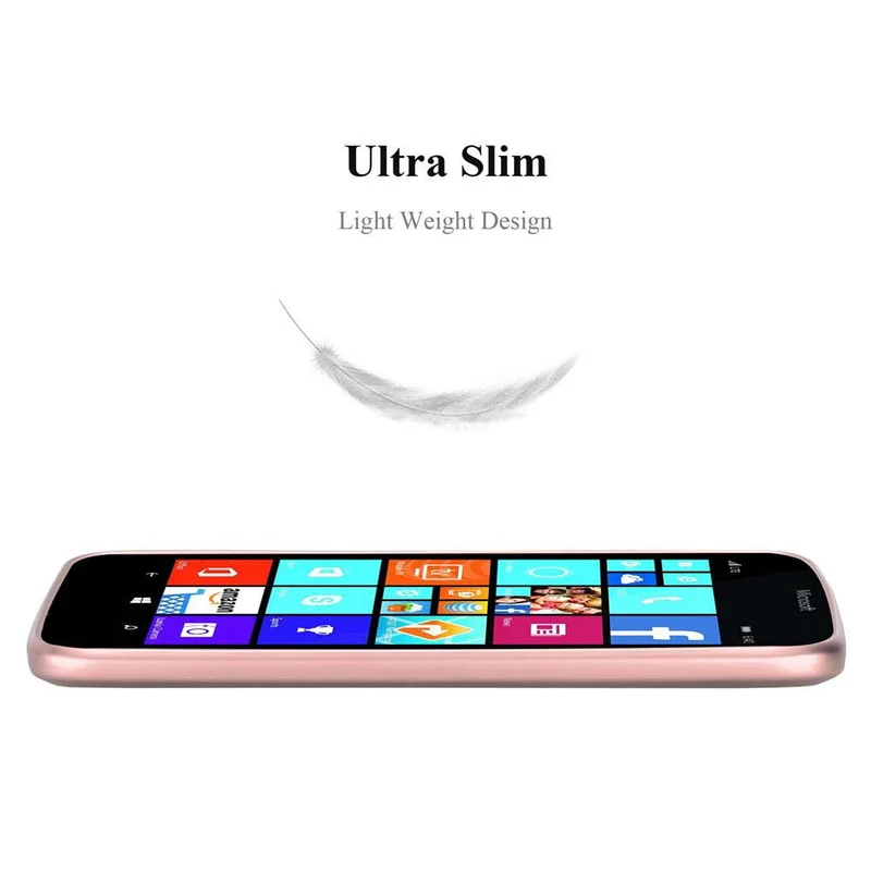 Cadorabo Hülle kompatibel mit Nokia Lumia 640 XL Schutzhülle aus flexiblem TPU Silikon