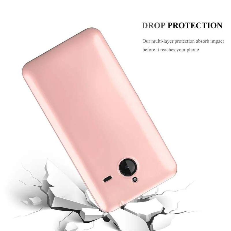 Cadorabo Hülle kompatibel mit Nokia Lumia 640 XL Schutzhülle aus flexiblem TPU Silikon