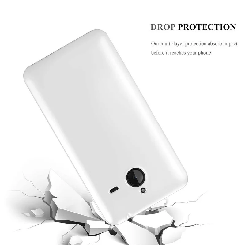 Cadorabo Hülle kompatibel mit Nokia Lumia 640 XL Schutzhülle aus flexiblem TPU Silikon