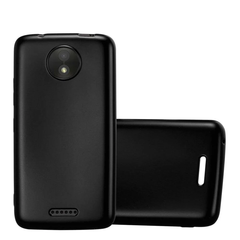 Cadorabo Hülle kompatibel mit Motorola MOTO C Schutzhülle aus flexiblem TPU Silikon