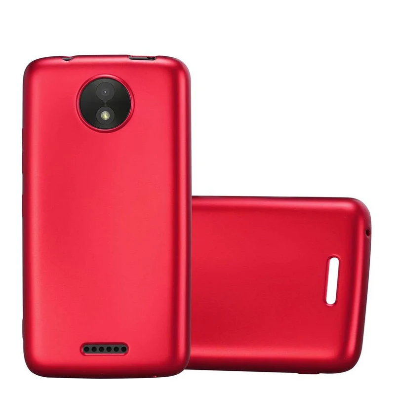 Cadorabo Hülle kompatibel mit Motorola MOTO C Schutzhülle aus flexiblem TPU Silikon