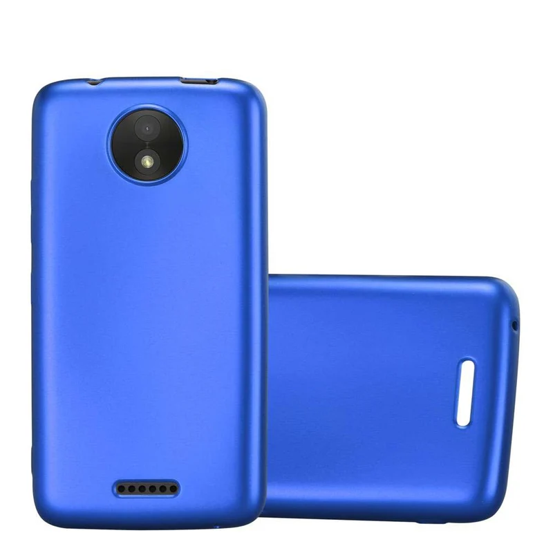 Cadorabo Hülle kompatibel mit Motorola MOTO C Schutzhülle aus flexiblem TPU Silikon