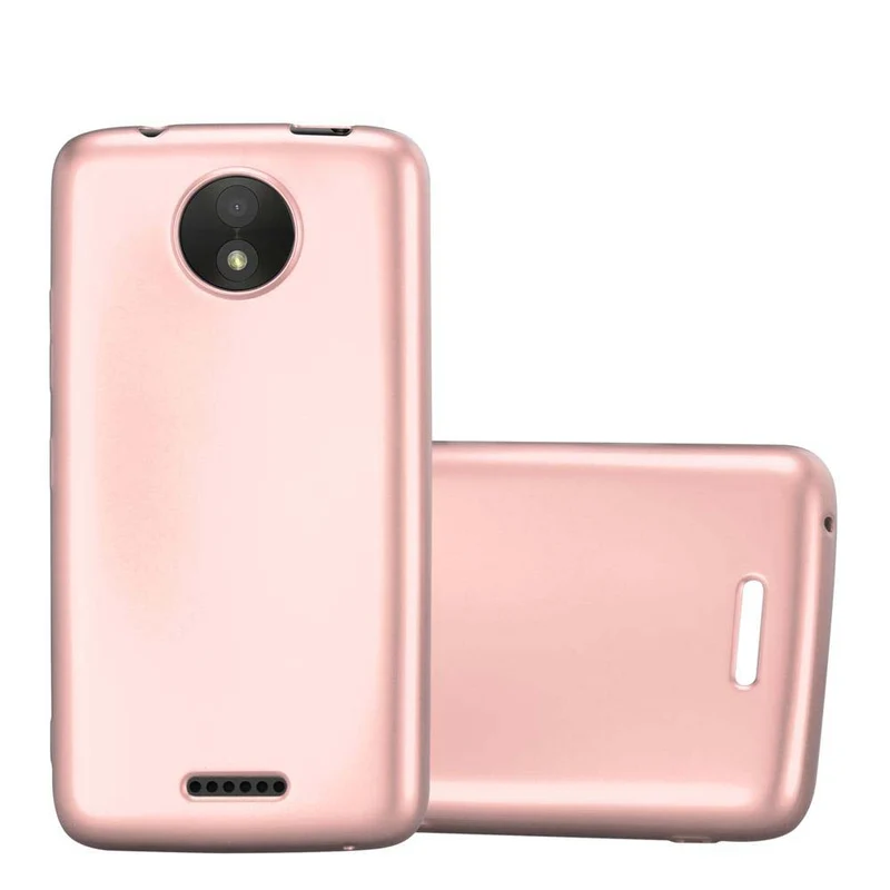 Cadorabo Hülle kompatibel mit Motorola MOTO C Schutzhülle aus flexiblem TPU Silikon