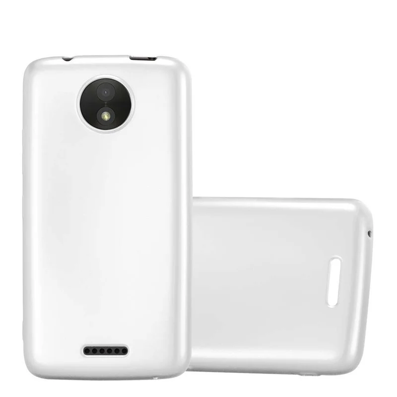 Cadorabo Hülle kompatibel mit Motorola MOTO C Schutzhülle aus flexiblem TPU Silikon