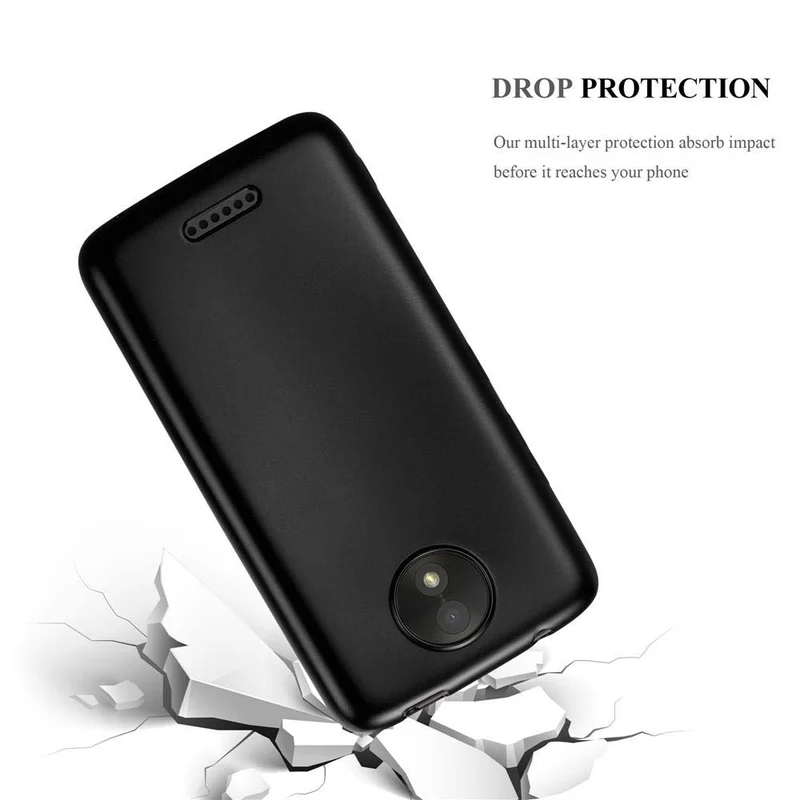 Cadorabo Hülle kompatibel mit Motorola MOTO C Schutzhülle aus flexiblem TPU Silikon