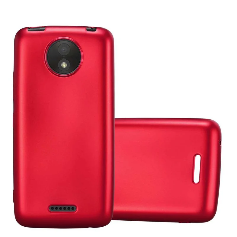 Cadorabo Hülle kompatibel mit Motorola MOTO C PLUS Schutzhülle aus flexiblem TPU Silikon