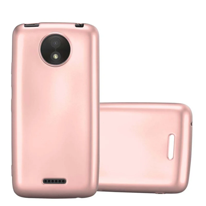 Cadorabo Hülle kompatibel mit Motorola MOTO C PLUS Schutzhülle aus flexiblem TPU Silikon