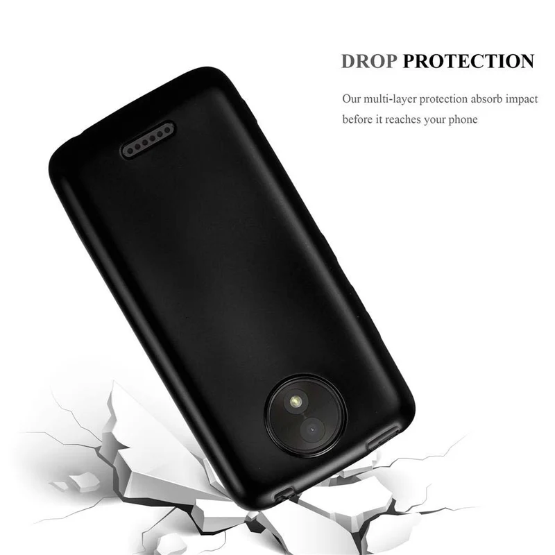 Cadorabo Hülle kompatibel mit Motorola MOTO C PLUS Schutzhülle aus flexiblem TPU Silikon
