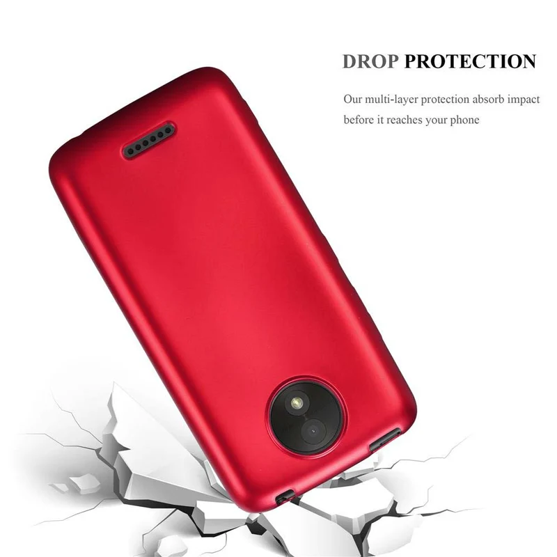 Cadorabo Hülle kompatibel mit Motorola MOTO C PLUS Schutzhülle aus flexiblem TPU Silikon