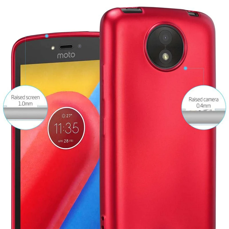 Cadorabo Hülle kompatibel mit Motorola MOTO C PLUS Schutzhülle aus flexiblem TPU Silikon