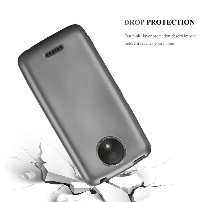 Cadorabo Hülle kompatibel mit Motorola MOTO C PLUS Schutzhülle aus flexiblem TPU Silikon