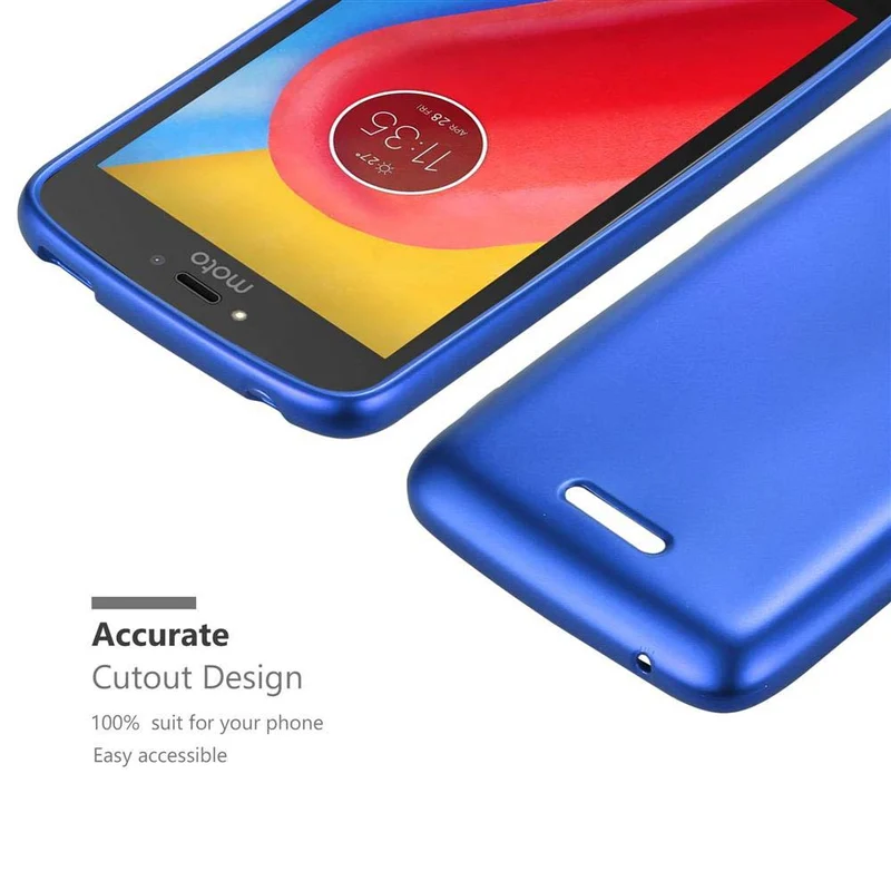 Cadorabo Hülle kompatibel mit Motorola MOTO C PLUS Schutzhülle aus flexiblem TPU Silikon