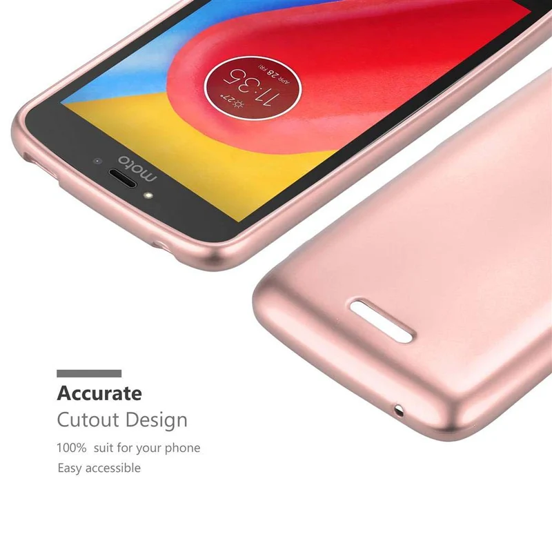 Cadorabo Hülle kompatibel mit Motorola MOTO C PLUS Schutzhülle aus flexiblem TPU Silikon