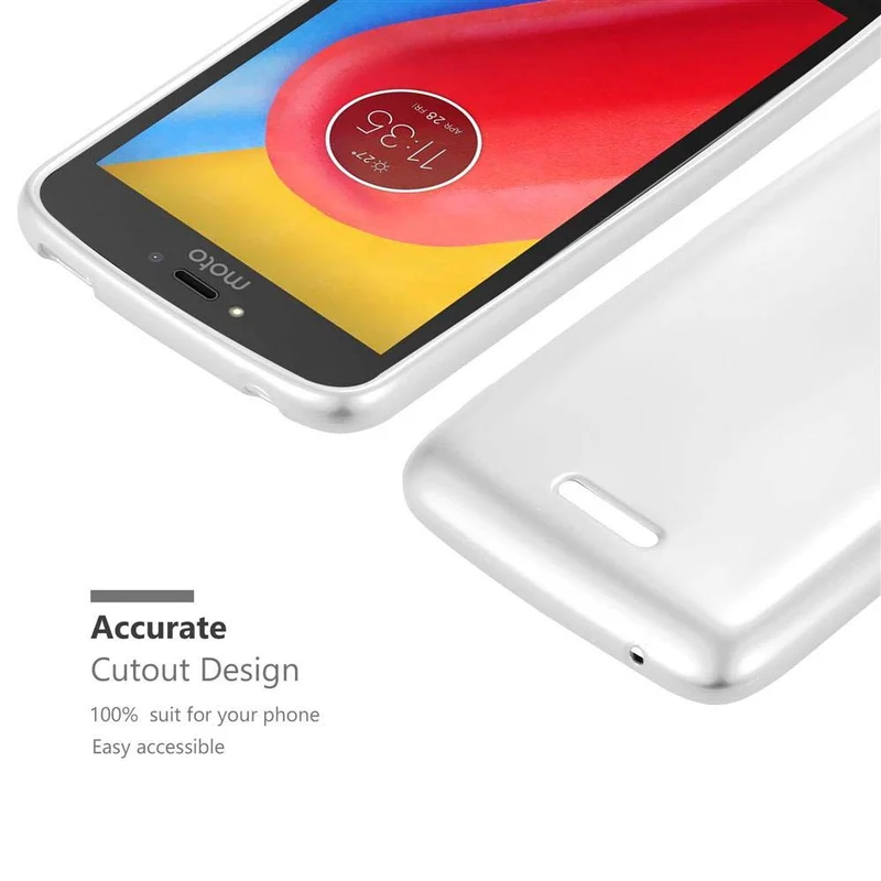 Cadorabo Hülle kompatibel mit Motorola MOTO C PLUS Schutzhülle aus flexiblem TPU Silikon