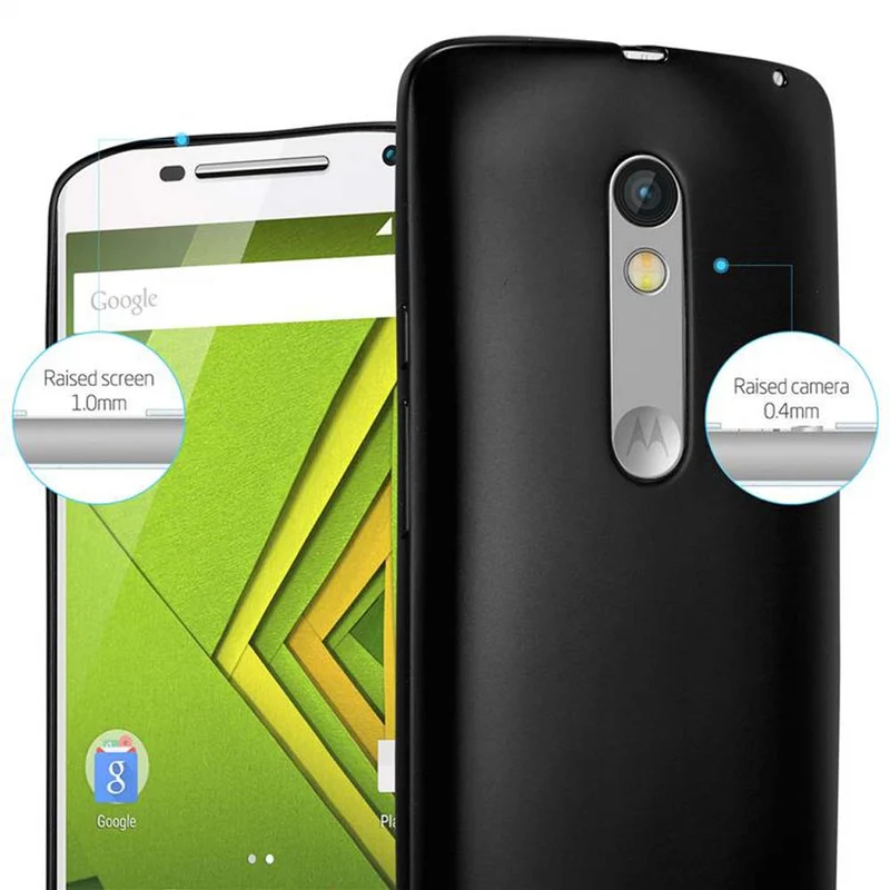 Cadorabo Hülle kompatibel mit Motorola MOTO X PLAY Schutzhülle aus flexiblem TPU Silikon