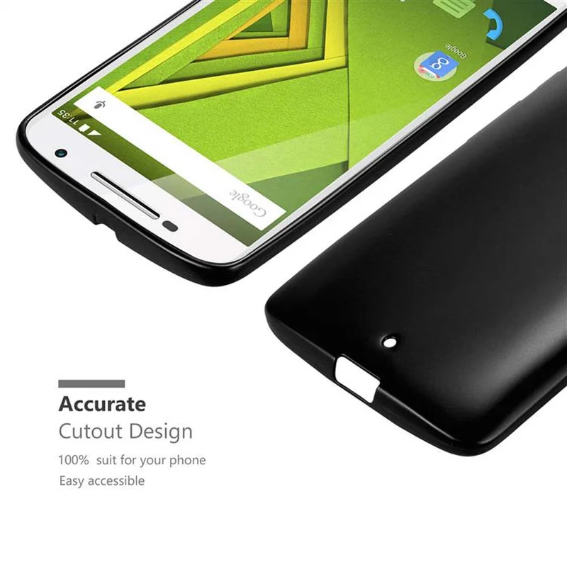 Cadorabo Hülle kompatibel mit Motorola MOTO X PLAY Schutzhülle aus flexiblem TPU Silikon