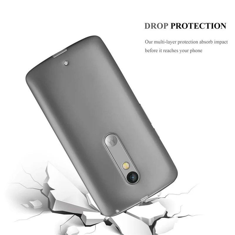 Cadorabo Hülle kompatibel mit Motorola MOTO X PLAY Schutzhülle aus flexiblem TPU Silikon