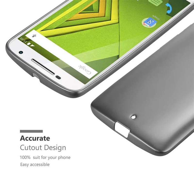 Cadorabo Hülle kompatibel mit Motorola MOTO X PLAY Schutzhülle aus flexiblem TPU Silikon