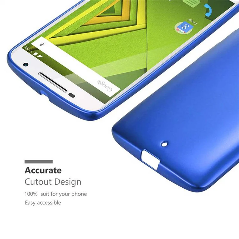 Cadorabo Hülle kompatibel mit Motorola MOTO X PLAY Schutzhülle aus flexiblem TPU Silikon