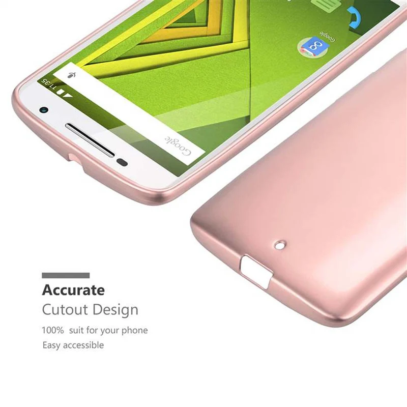 Cadorabo Hülle kompatibel mit Motorola MOTO X PLAY Schutzhülle aus flexiblem TPU Silikon