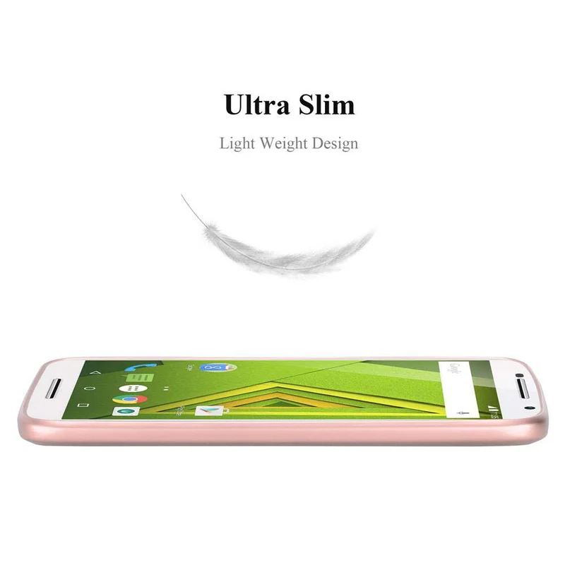 Cadorabo Hülle kompatibel mit Motorola MOTO X PLAY Schutzhülle aus flexiblem TPU Silikon