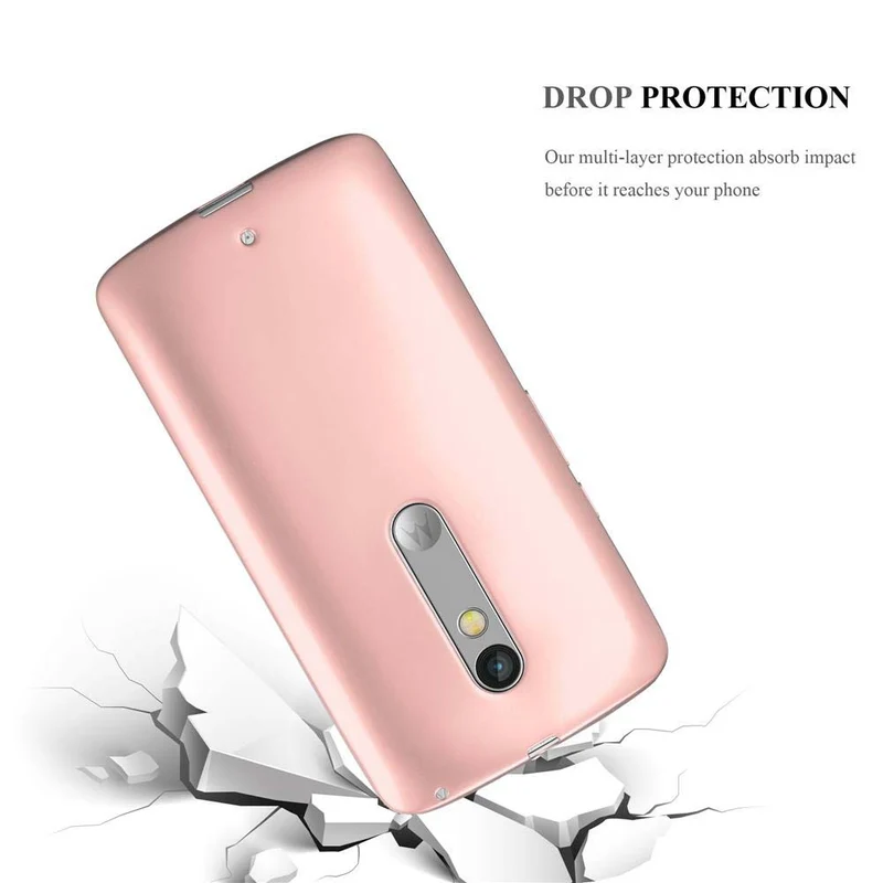 Cadorabo Hülle kompatibel mit Motorola MOTO X PLAY Schutzhülle aus flexiblem TPU Silikon