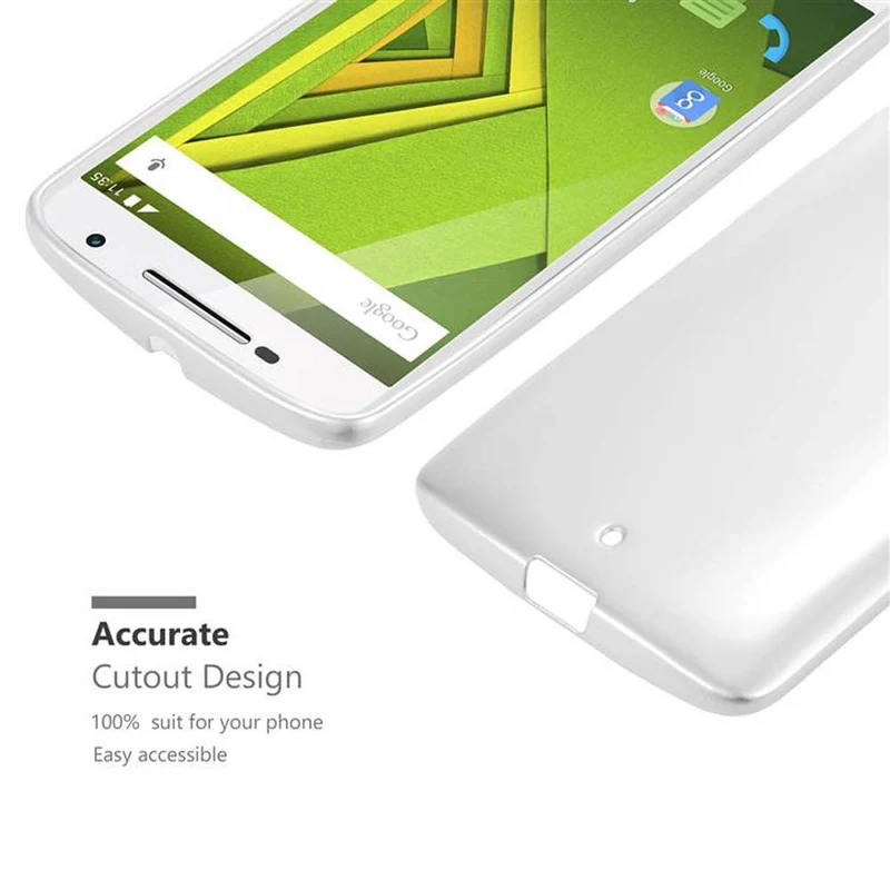 Cadorabo Hülle kompatibel mit Motorola MOTO X PLAY Schutzhülle aus flexiblem TPU Silikon