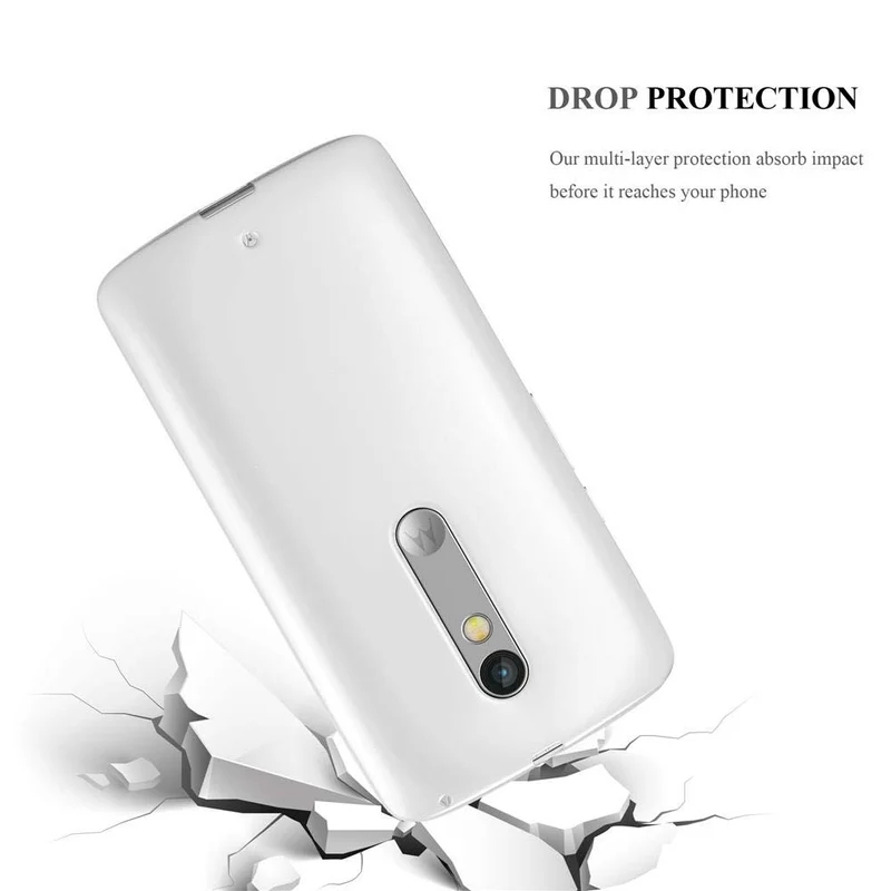 Cadorabo Hülle kompatibel mit Motorola MOTO X PLAY Schutzhülle aus flexiblem TPU Silikon
