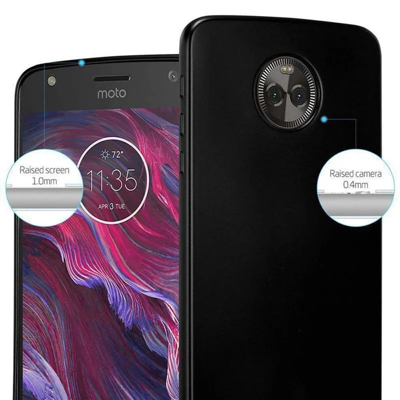 Cadorabo Hülle kompatibel mit Motorola MOTO X4 Schutzhülle aus flexiblem TPU Silikon