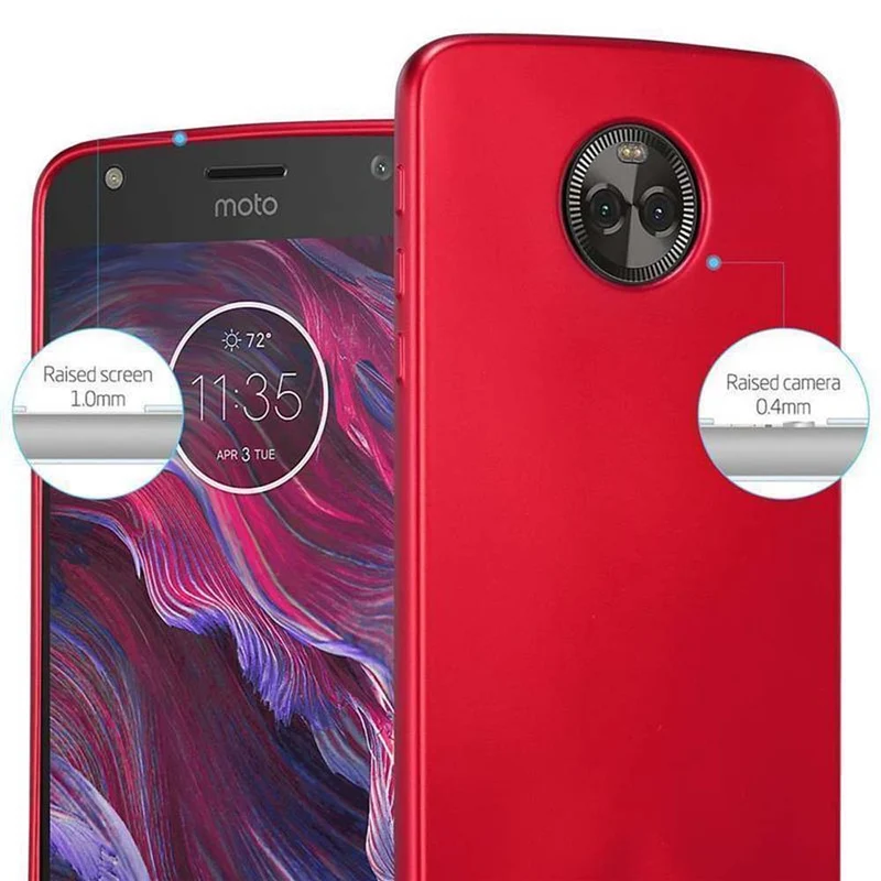 Cadorabo Hülle kompatibel mit Motorola MOTO X4 Schutzhülle aus flexiblem TPU Silikon
