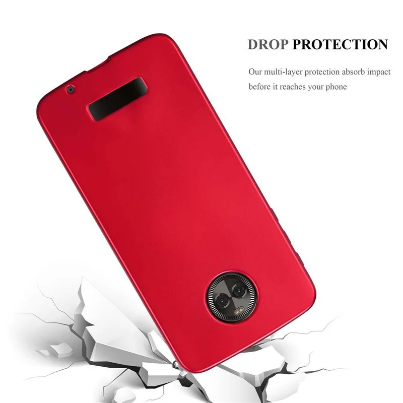Cadorabo Hülle kompatibel mit Motorola MOTO X4 Schutzhülle aus flexiblem TPU Silikon
