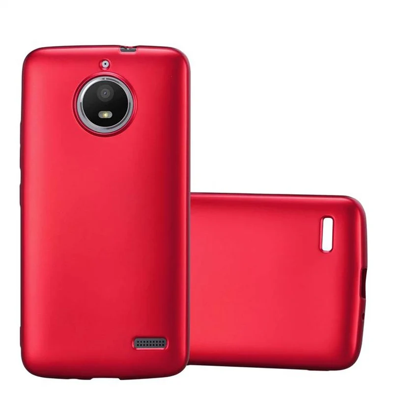 Cadorabo Hülle kompatibel mit Motorola MOTO E4 Schutzhülle aus flexiblem TPU Silikon
