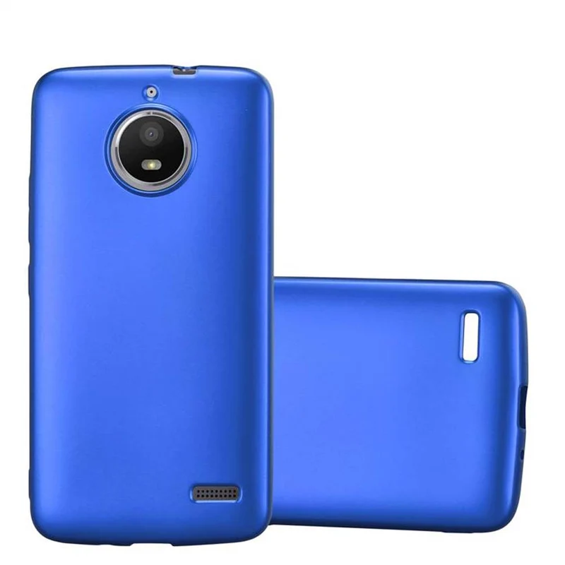 Cadorabo Hülle kompatibel mit Motorola MOTO E4 Schutzhülle aus flexiblem TPU Silikon