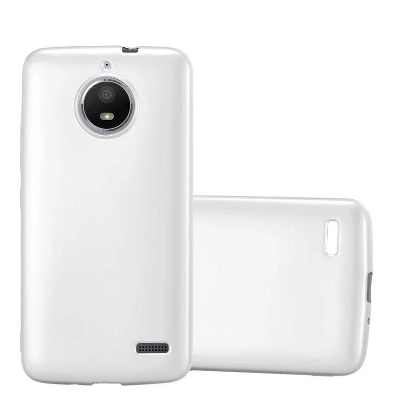 Cadorabo Hülle kompatibel mit Motorola MOTO E4 Schutzhülle aus flexiblem TPU Silikon