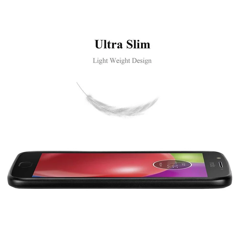 Cadorabo Hülle kompatibel mit Motorola MOTO E4 Schutzhülle aus flexiblem TPU Silikon