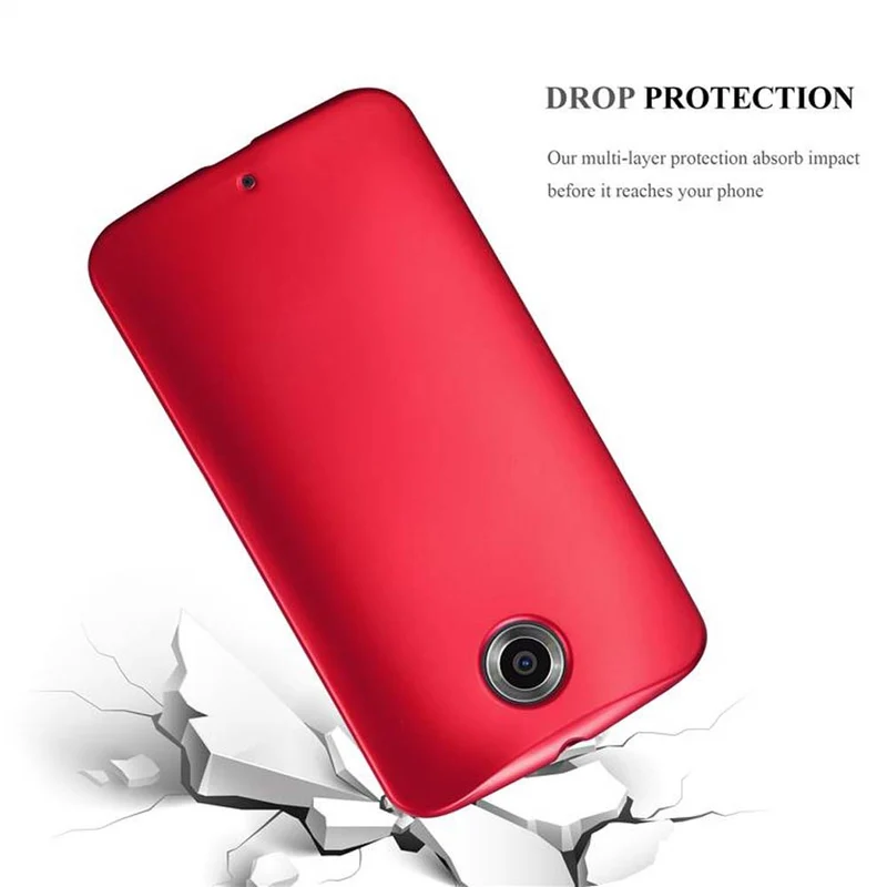 Cadorabo Hülle kompatibel mit Motorola Google NEXUS 6 Schutzhülle aus flexiblem TPU Silikon