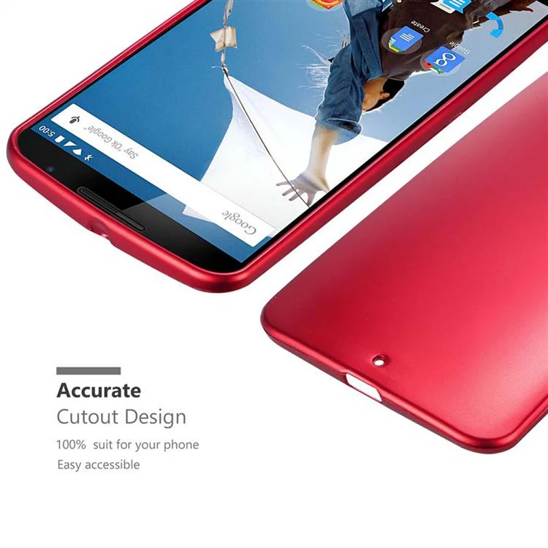 Cadorabo Hülle kompatibel mit Motorola Google NEXUS 6 Schutzhülle aus flexiblem TPU Silikon