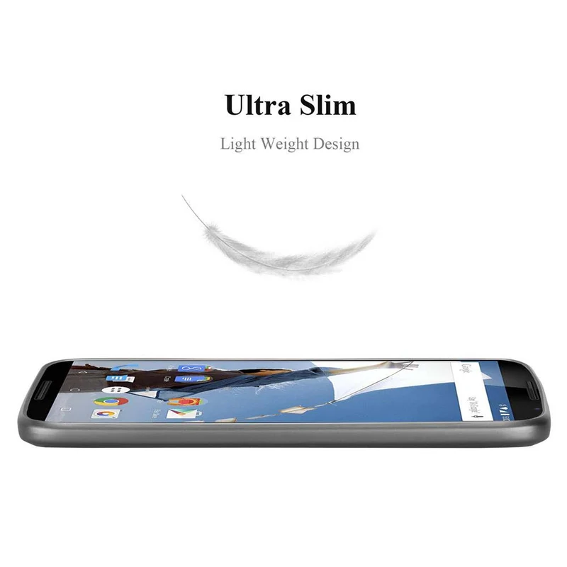 Cadorabo Hülle kompatibel mit Motorola Google NEXUS 6 Schutzhülle aus flexiblem TPU Silikon