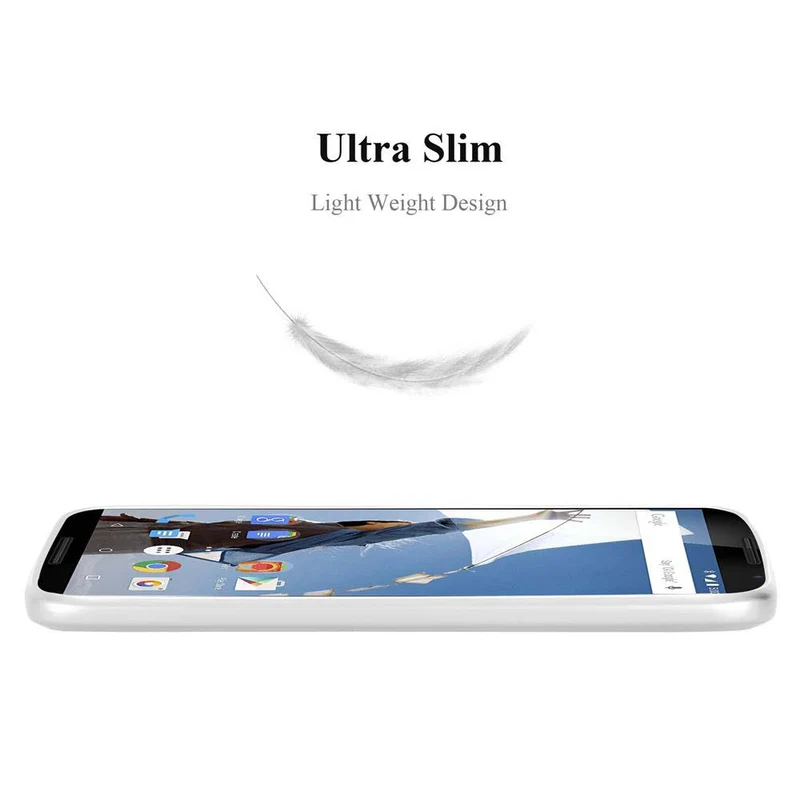 Cadorabo Hülle kompatibel mit Motorola Google NEXUS 6 Schutzhülle aus flexiblem TPU Silikon