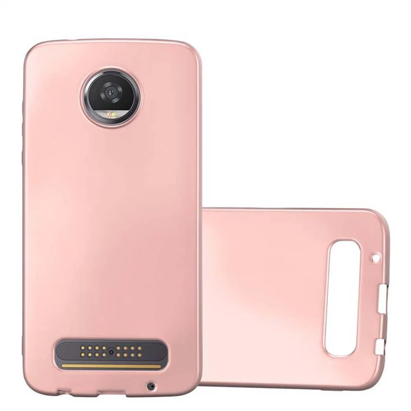 Cadorabo Hülle kompatibel mit Motorola MOTO Z2 PLAY / Z2 FORCE Schutzhülle aus flexiblem TPU Silikon