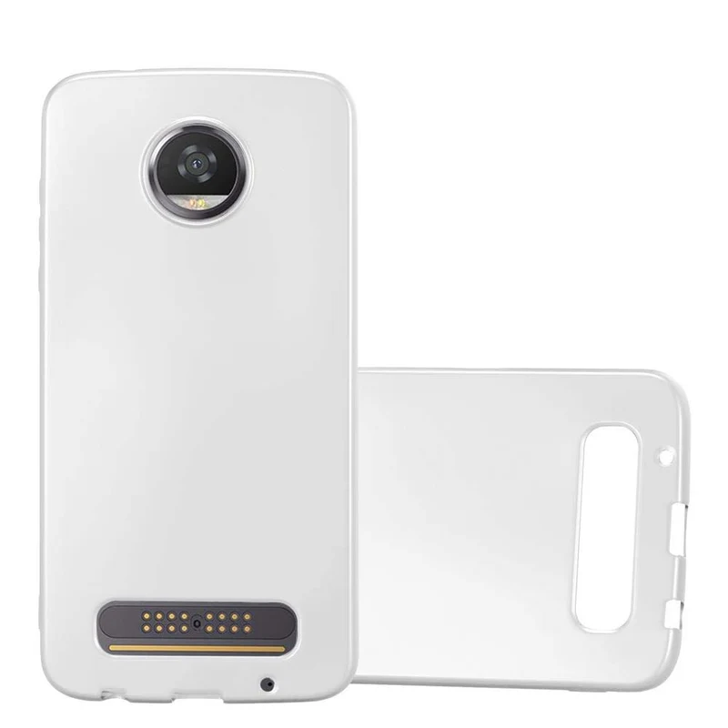 Cadorabo Hülle kompatibel mit Motorola MOTO Z2 PLAY / Z2 FORCE Schutzhülle aus flexiblem TPU Silikon