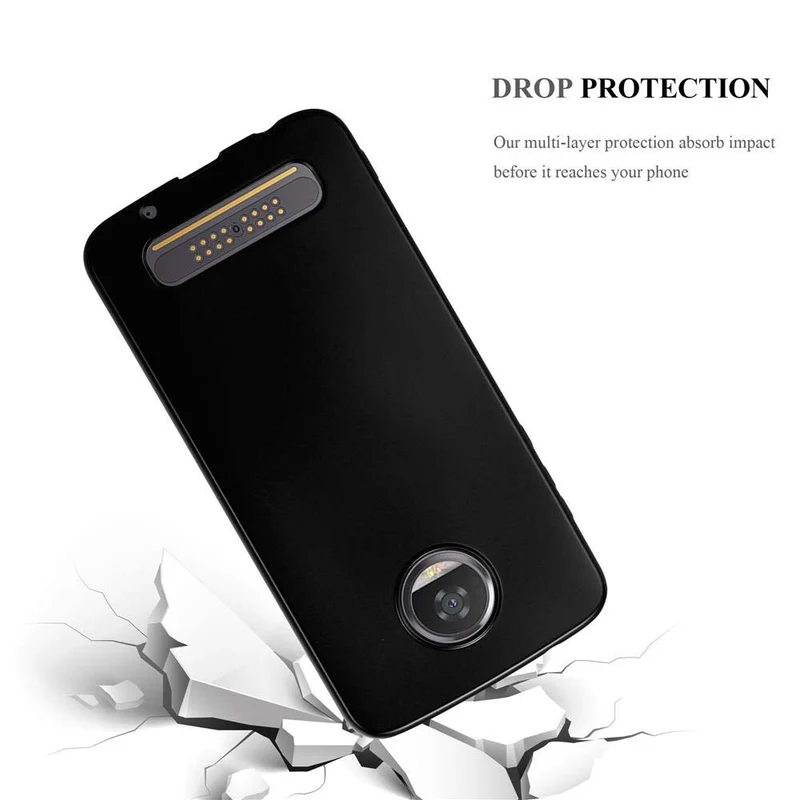Cadorabo Hülle kompatibel mit Motorola MOTO Z2 PLAY / Z2 FORCE Schutzhülle aus flexiblem TPU Silikon