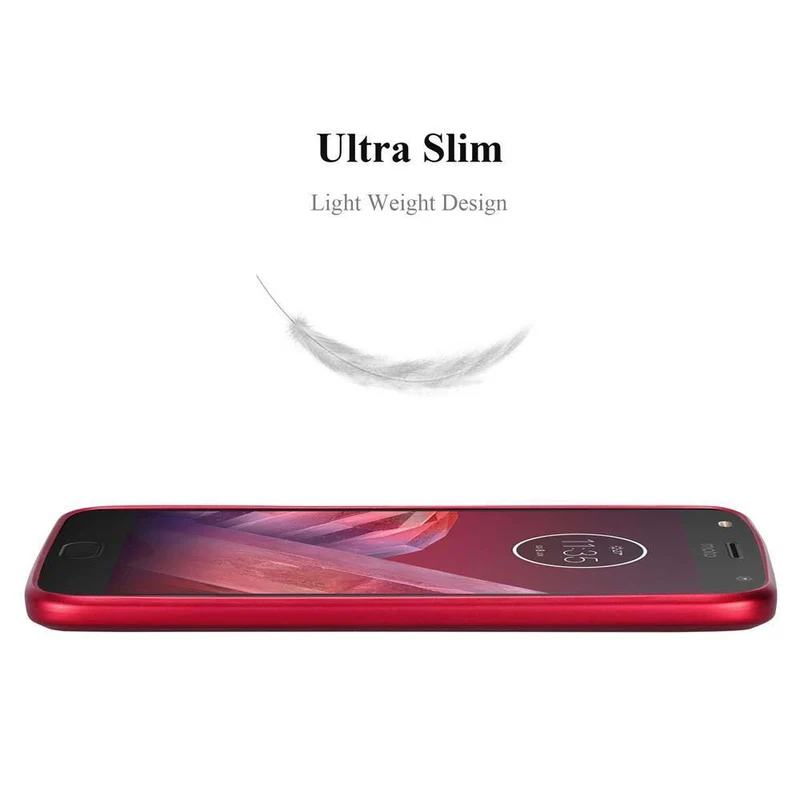 Cadorabo Hülle kompatibel mit Motorola MOTO Z2 PLAY / Z2 FORCE Schutzhülle aus flexiblem TPU Silikon
