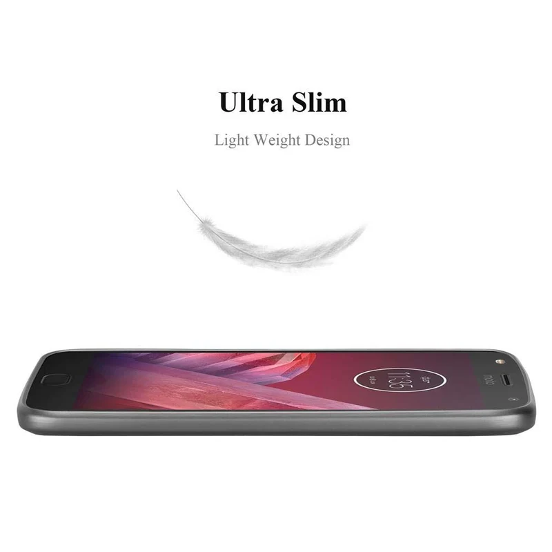 Cadorabo Hülle kompatibel mit Motorola MOTO Z2 PLAY / Z2 FORCE Schutzhülle aus flexiblem TPU Silikon