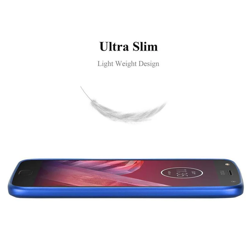 Cadorabo Hülle kompatibel mit Motorola MOTO Z2 PLAY / Z2 FORCE Schutzhülle aus flexiblem TPU Silikon