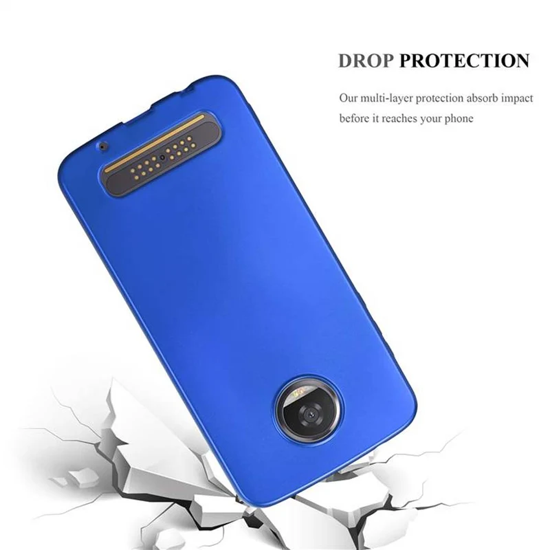 Cadorabo Hülle kompatibel mit Motorola MOTO Z2 PLAY / Z2 FORCE Schutzhülle aus flexiblem TPU Silikon